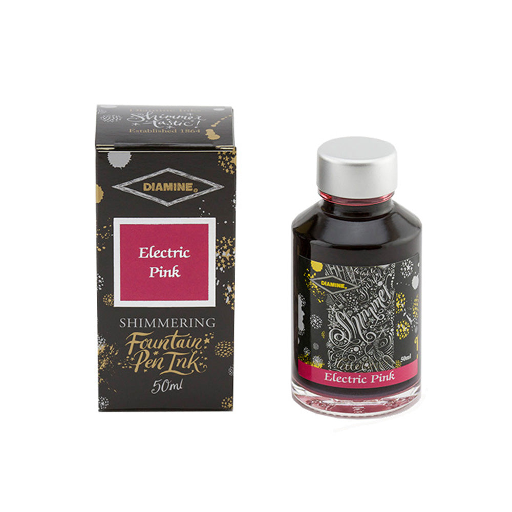 Diamine 50ml Shimmering Ink – Electric Pink