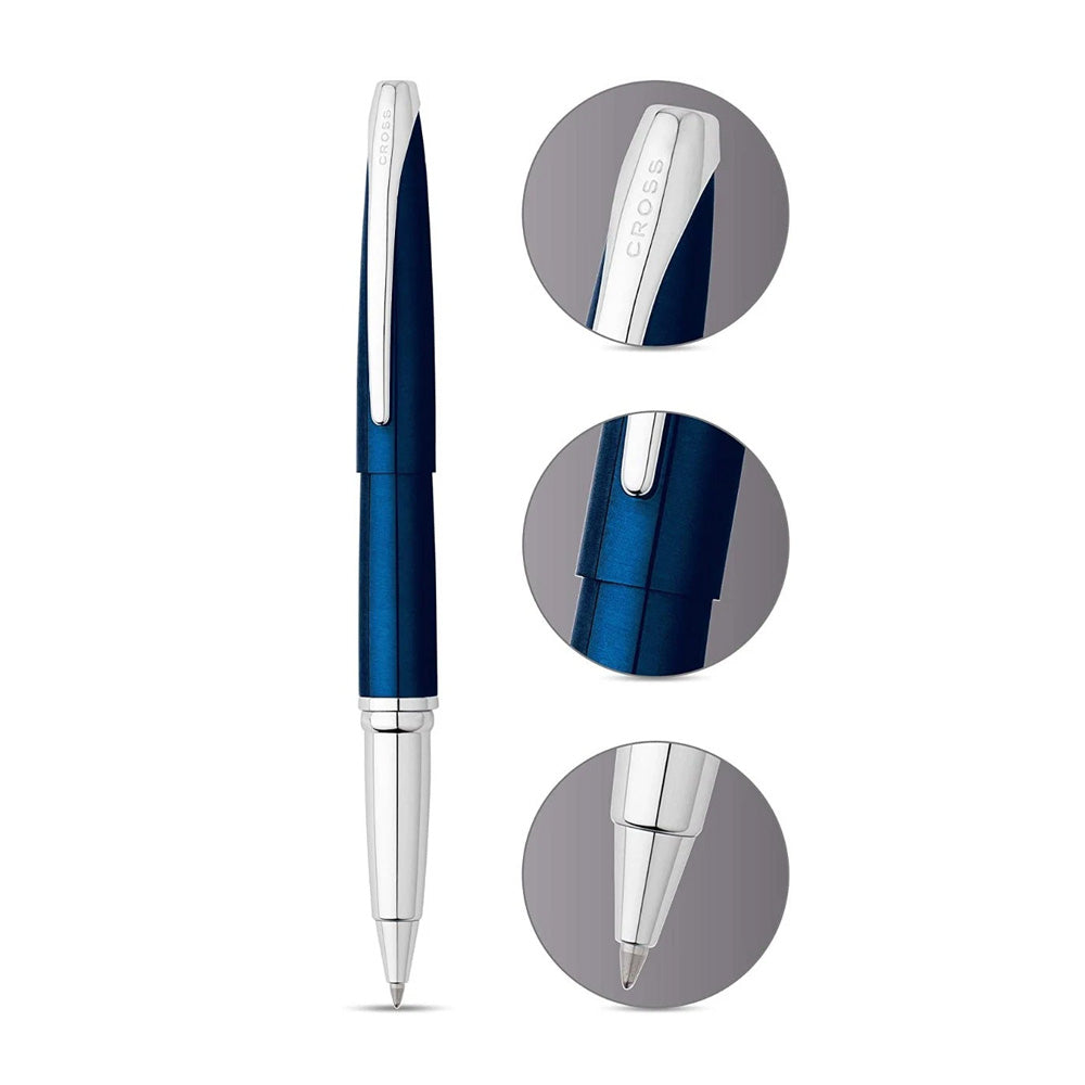 Cross ATX Translucent Blue Lacquer CT Rollerball Pen