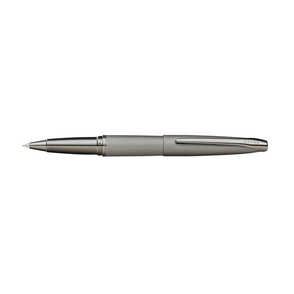 Cross ATX Sandblasted Titanium Gray PVD Polished Trim Rollerball Pen