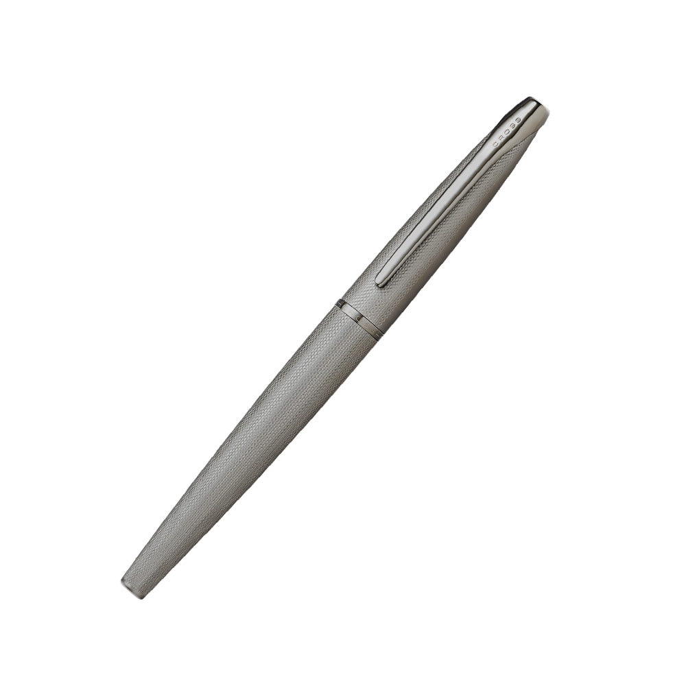 Cross ATX Sandblasted Titanium Gray PVD Polished Trim Rollerball Pen
