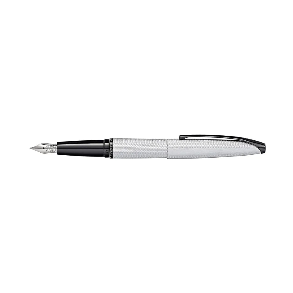 Cross ATX Brushed Chrome Fountain Pen - Stainless Steel Nib