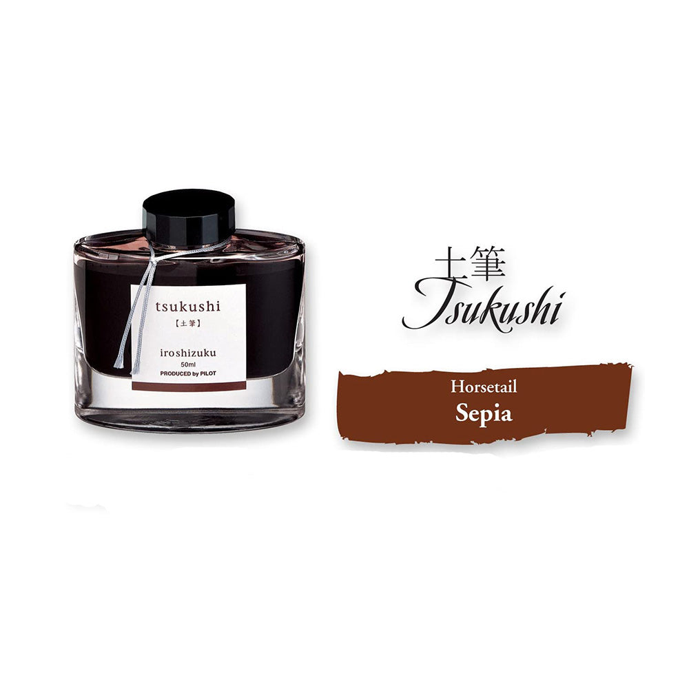 Pilot Iroshizuku 50ml Ink Bottle - Tsukushi Horsetail (Brown)