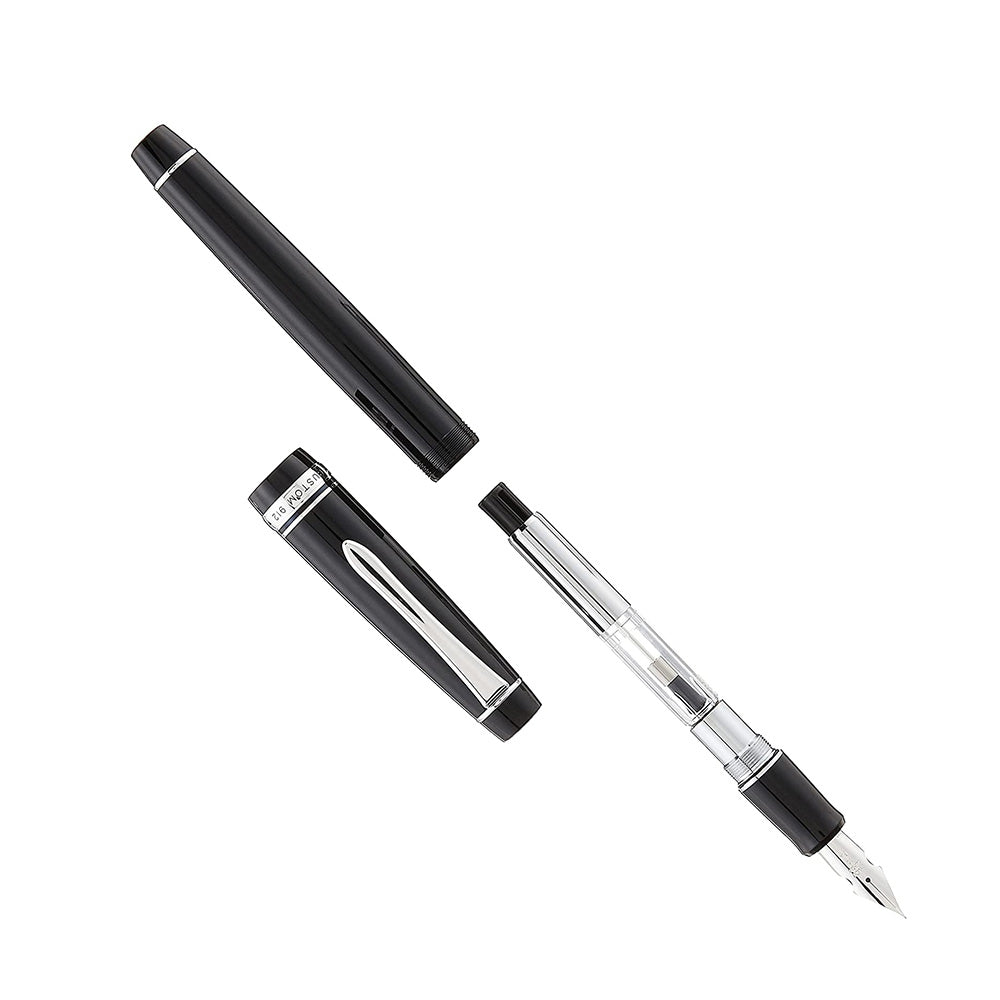 Pilot Custom Heritage 912 Black Fountain Pen – 14Kt Rhodium-Plated WA Waverly Nib