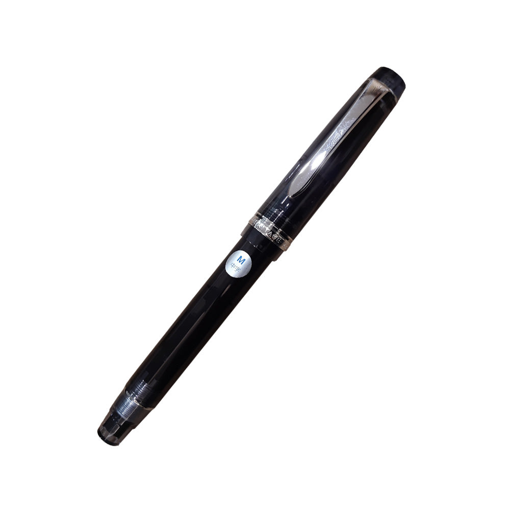 Pilot Custom Heritage 92 Transparent Black CT Fountain Pen - 14Kt Gold Rhodium-Plated Medium Nib