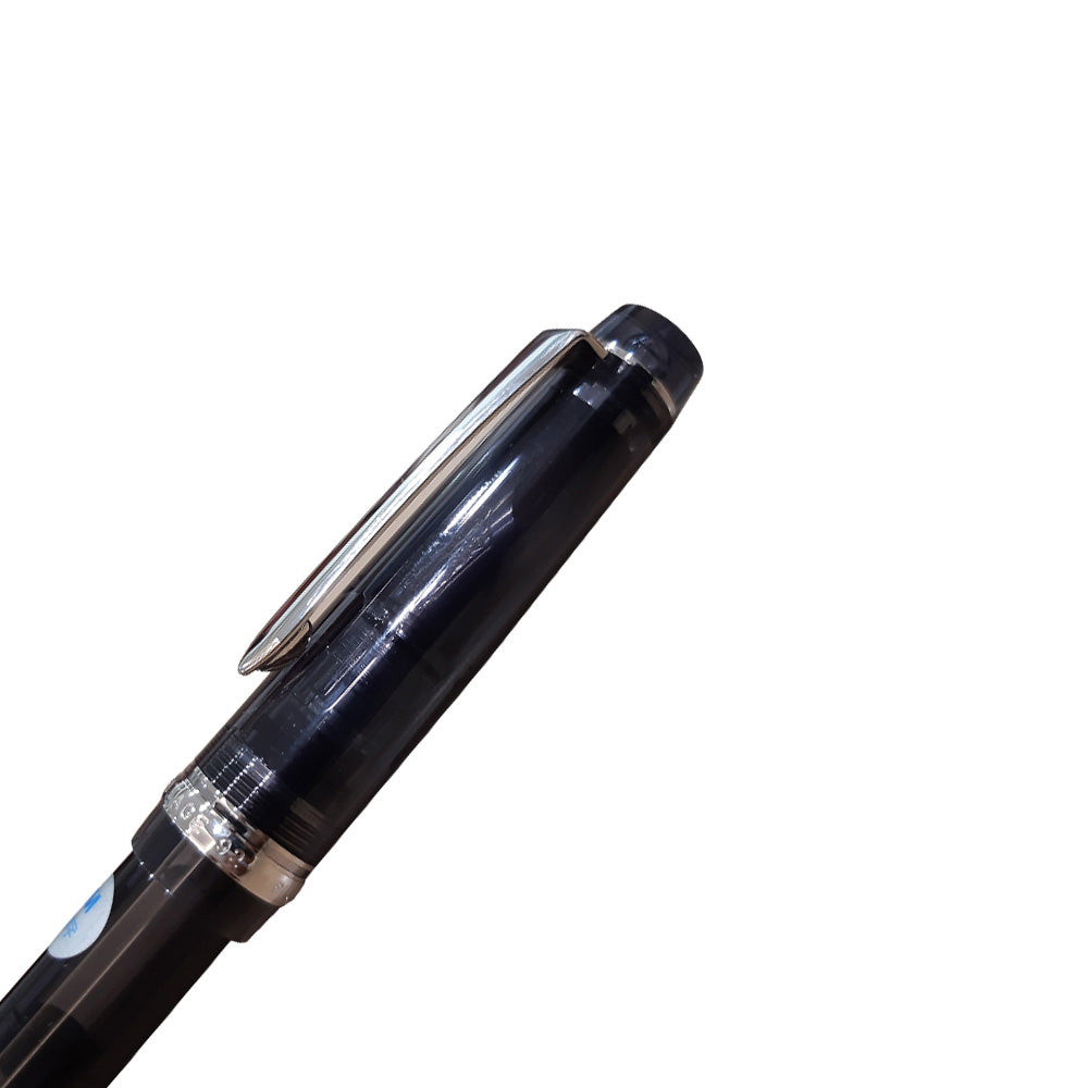 Pilot Custom Heritage 92 Transparent Black CT Fountain Pen - 14Kt Gold Rhodium-Plated Medium Nib