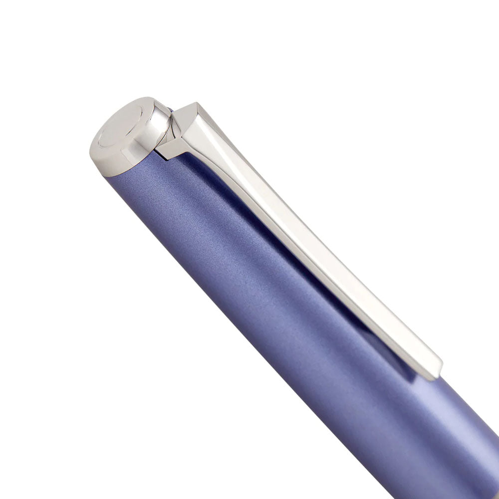 Pilot Falcon Light Blue Resin Rhodium Trim Fountain Pen - 14Kt Gold Rhodium-Plated Medium Nib