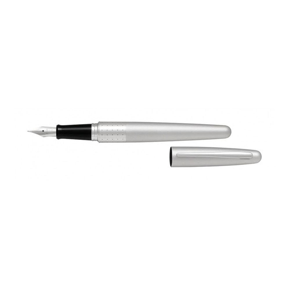 Pilot MR1 Metal Series Silver Fountain Pen – Medium Nib