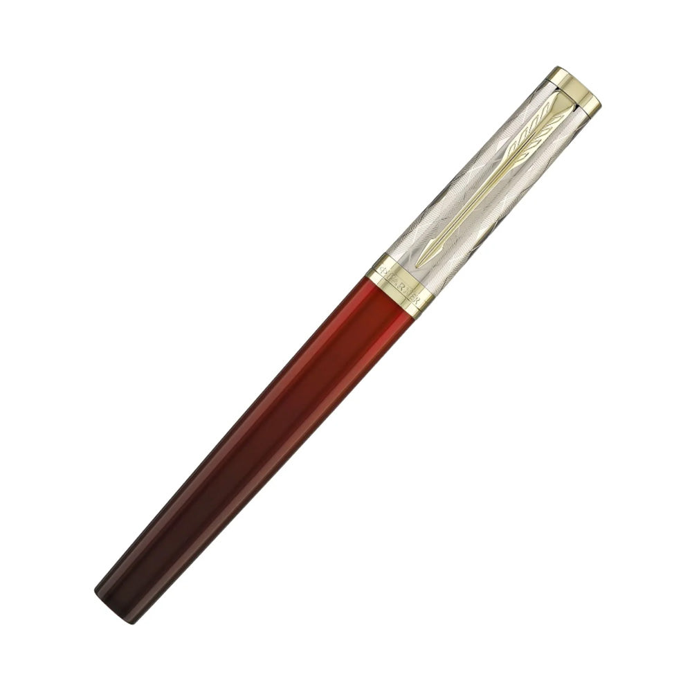 Parker Ingenuity Arnold Palmer Deep-Red with Light Gold-Plated PVD Trim Limited Edition Fountain Pen - 18Kt Bi-tone Gold Fine Nib
