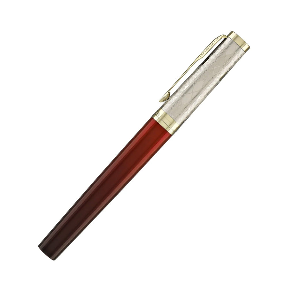 Parker Ingenuity Arnold Palmer Deep-Red with Light Gold-Plated PVD Trim Limited Edition Fountain Pen - 18Kt Bi-tone Gold Medium Nib