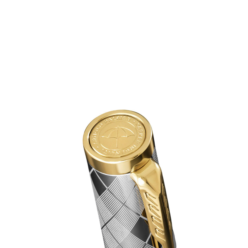 Parker Ingenuity Arnold Palmer Deep-Red with Light Gold-Plated PVD Trim Limited Edition Fountain Pen - 18Kt Bi-tone Gold Fine Nib