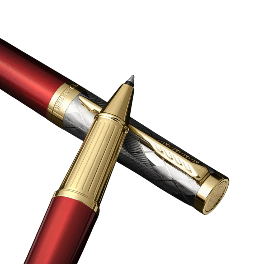 Parker Ingenuity Arnold Palmer Deep-Red with Light Gold-Plated PVD Trim Limited Edition Rollerball Pen