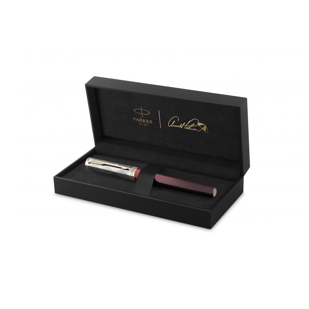 Parker Ingenuity Arnold Palmer Deep-Red with Light Gold-Plated PVD Trim Limited Edition Rollerball Pen