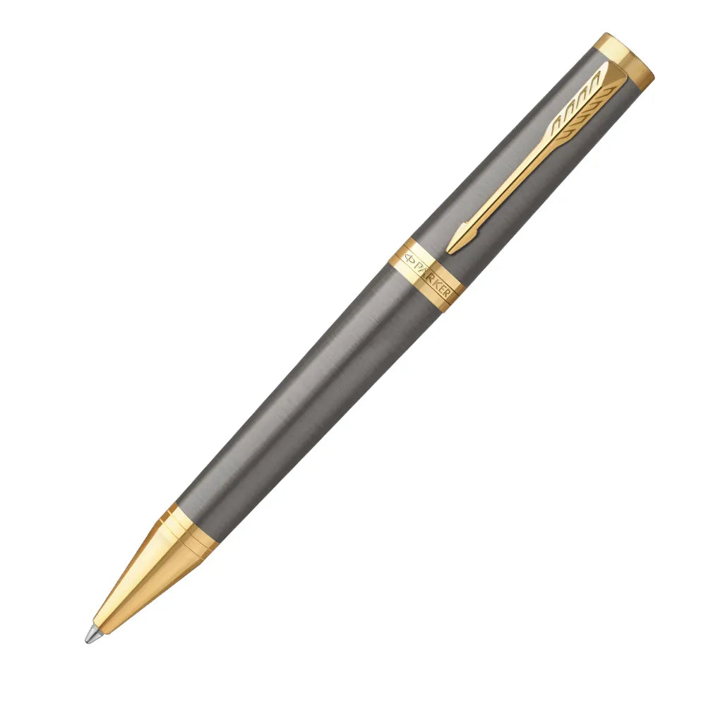 Parker Ingenuity Grey Lacquer with Gold Trim Ballpoint Pen