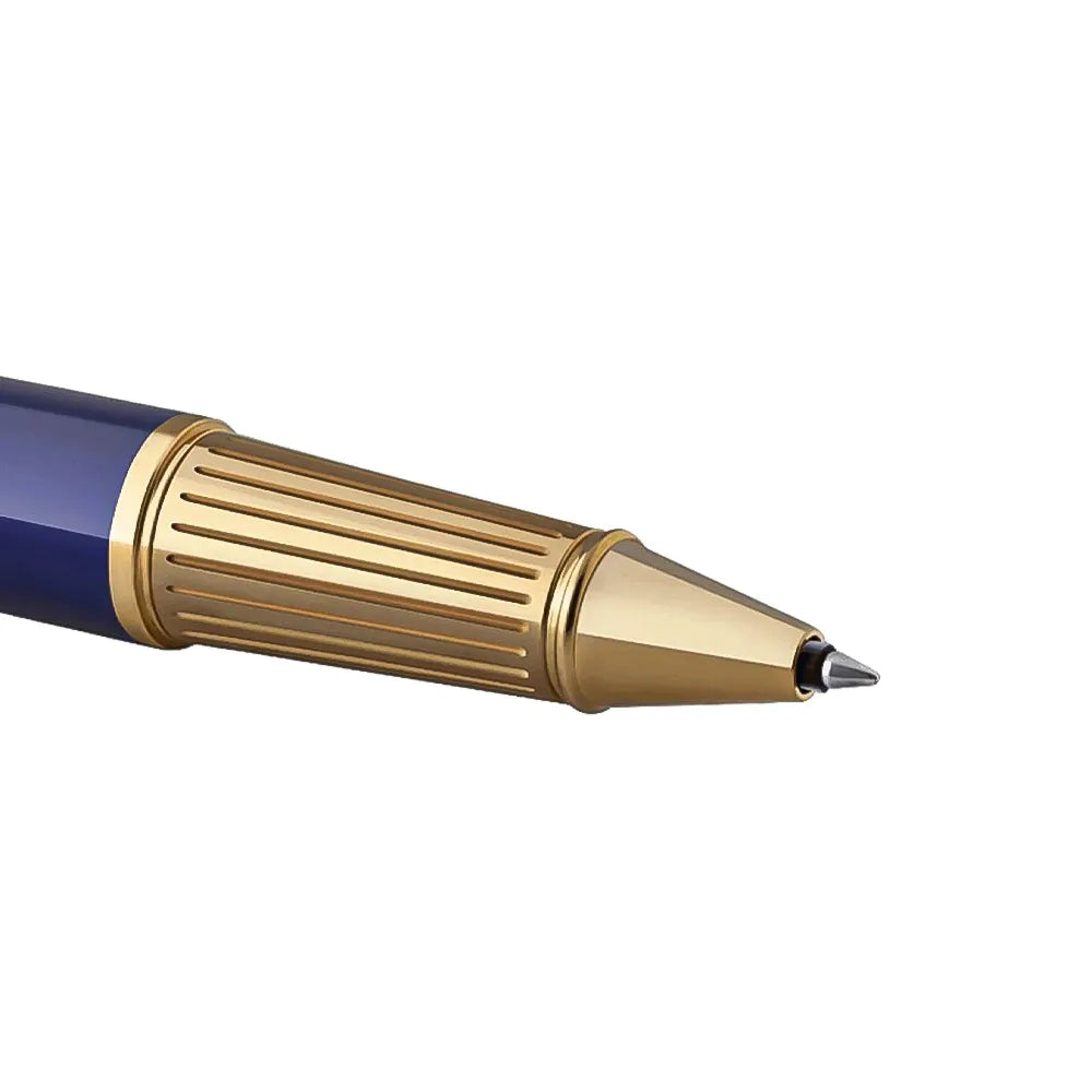 Parker Ingenuity Blue Lacquer with Gold Trim Rollerball Pen