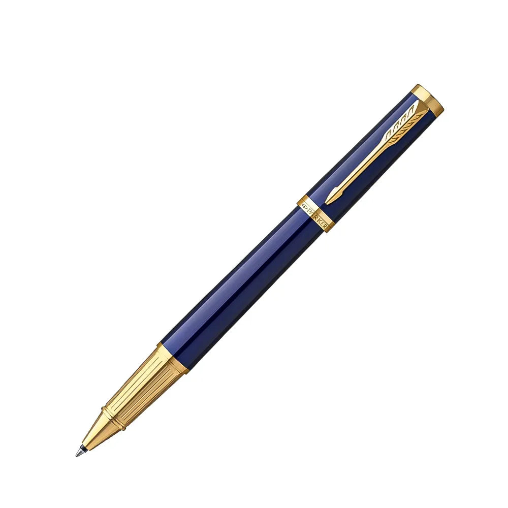 Parker Ingenuity Blue Lacquer with Gold Trim Rollerball Pen