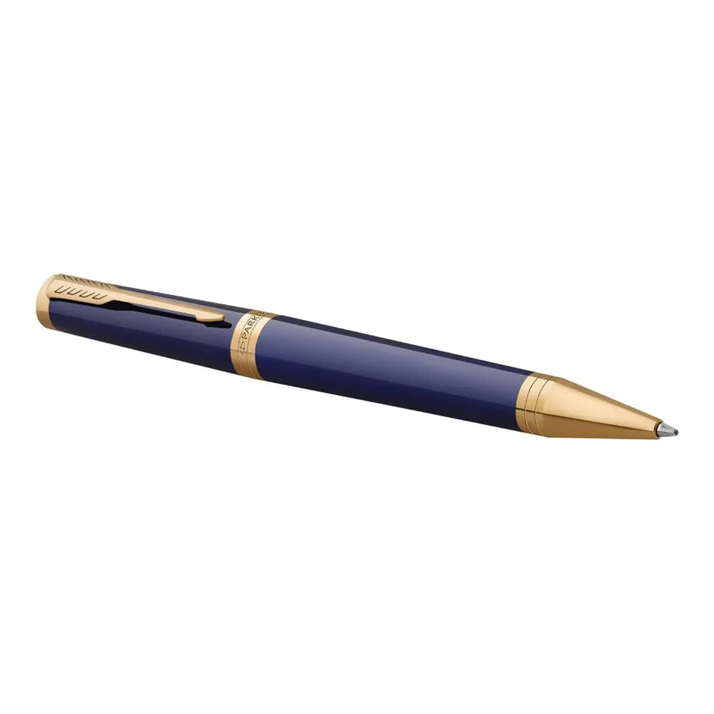Parker Ingenuity Dark Blue Lacquer with Gold Trim Ballpoint Pen