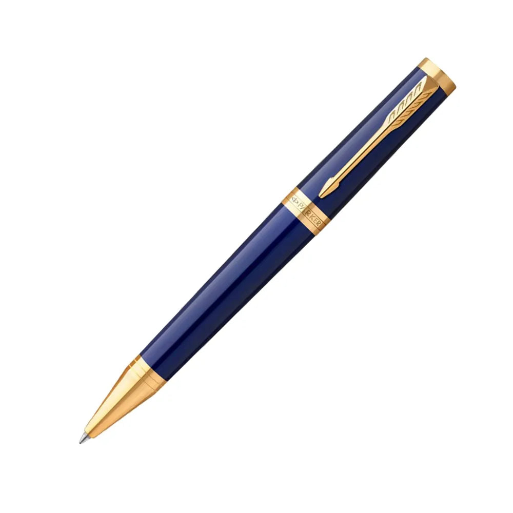 Parker Ingenuity Dark Blue Lacquer with Gold Trim Ballpoint Pen