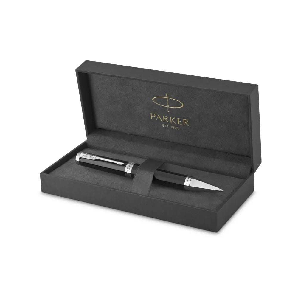 Parker Ingenuity Black Lacquer with Chrome Trim Ballpoint Pen