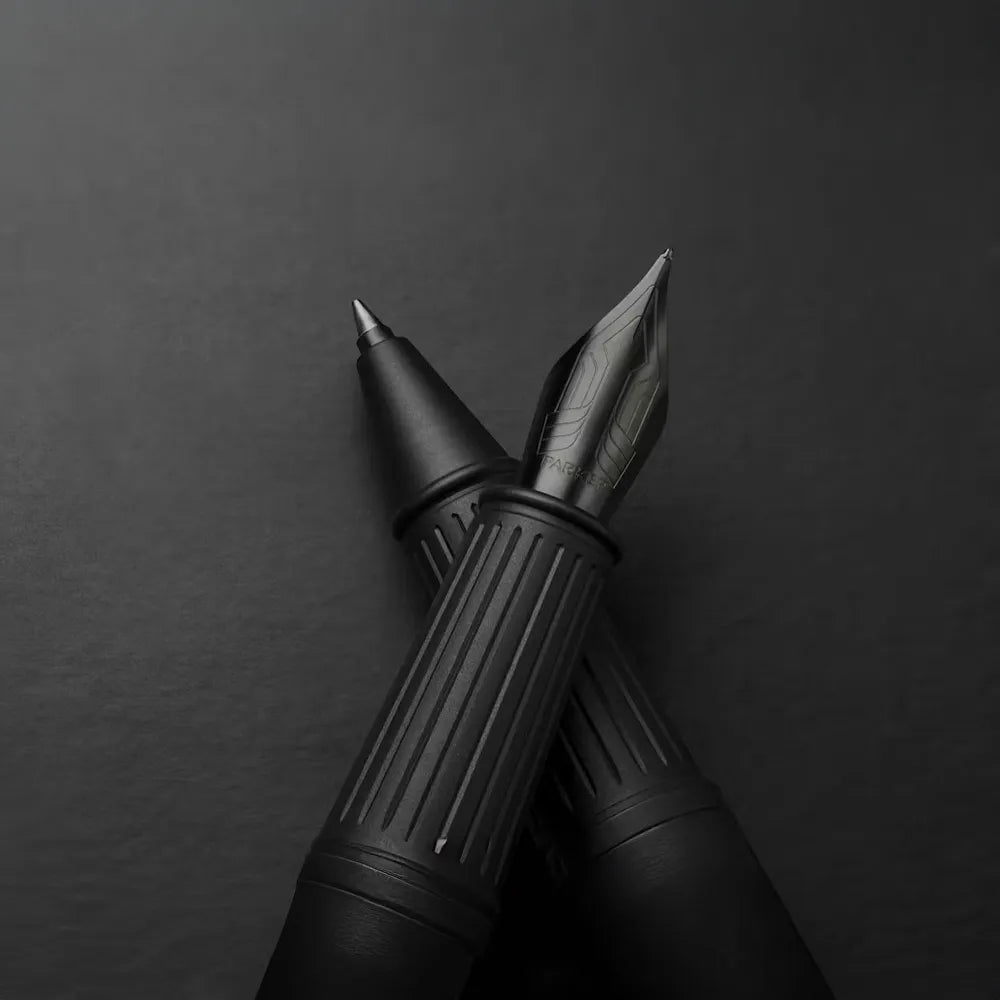 Parker Ingenuity Black Anodised Finish with Black Trim Rollerball Pen