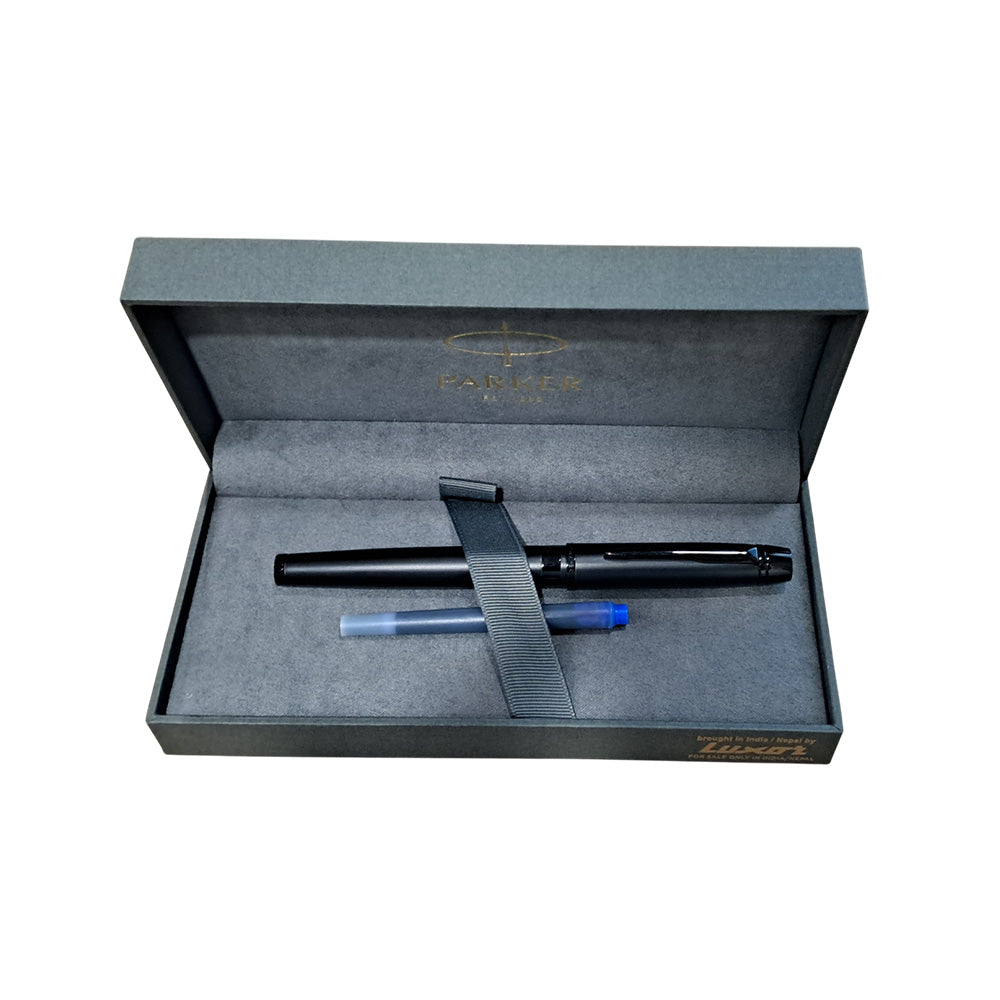 Parker Odyssey Matte Black with Black Metal Trim Fountain Pen - Medium Nib