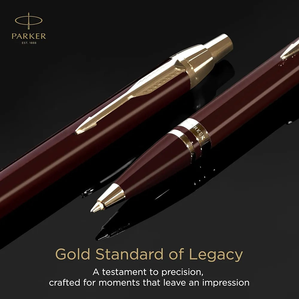 Parker Odyssey Burgundy Gold Trim Ballpoint Pen