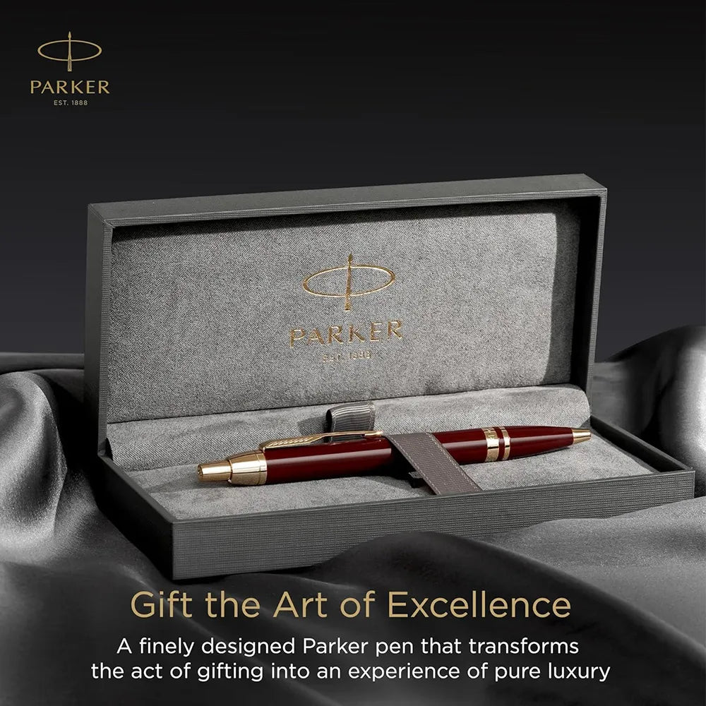 Parker Odyssey Burgundy Gold Trim Ballpoint Pen