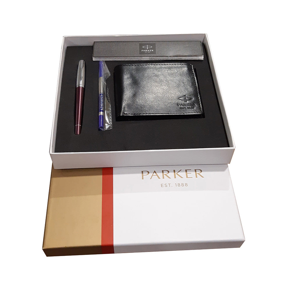 Parker Urban Premium Deluxe Purple CT Rollerball Pen with Wallet