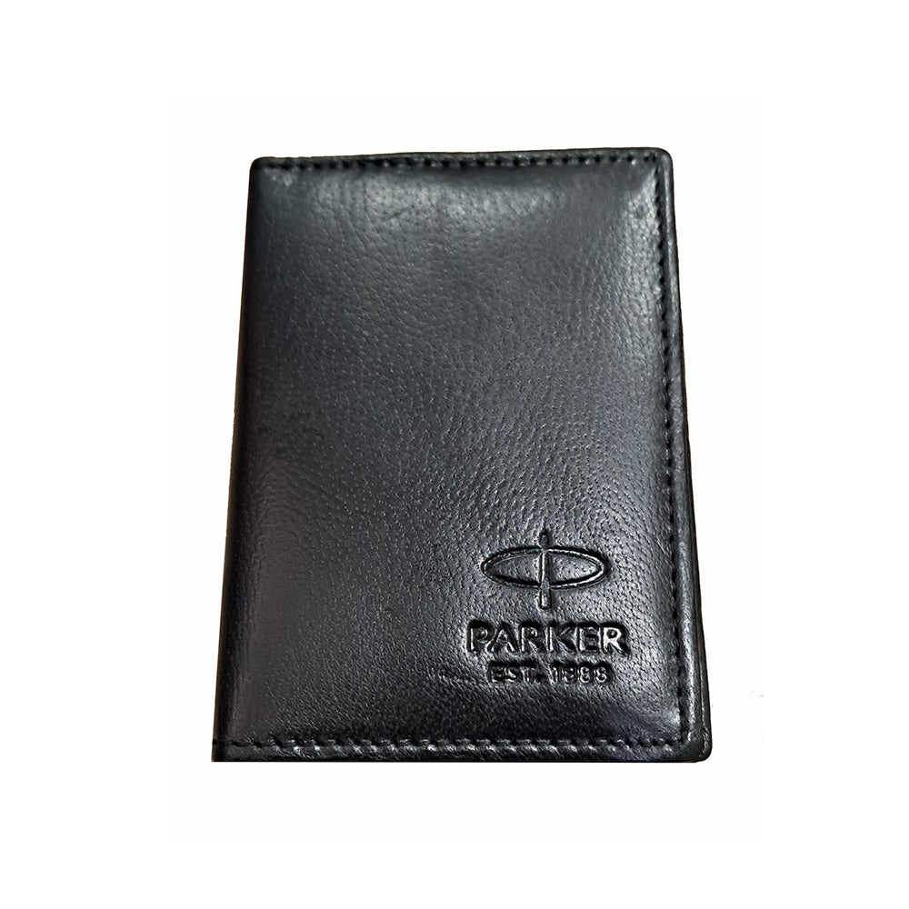 Parker Aster Ball Pen With Matte Black Finish Metal Barrel And Gold Plated Trim. A Contemporary & Unique Design Blended Highlighted With A Gold Plated Ring On The Barrel. Body Colour Shade – Matte Black Trim – Gold Plated Pen Opening Mechanism – Click Point – Fine Refill – Parker QuinkFlow 1N Leather Credit Card Holder (Free) Country of Origin : India