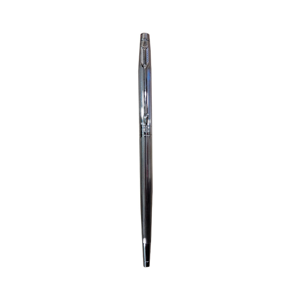 Parker Insignia Shiny Chrome CT Ballpoint Pen with Card Holder (Free)