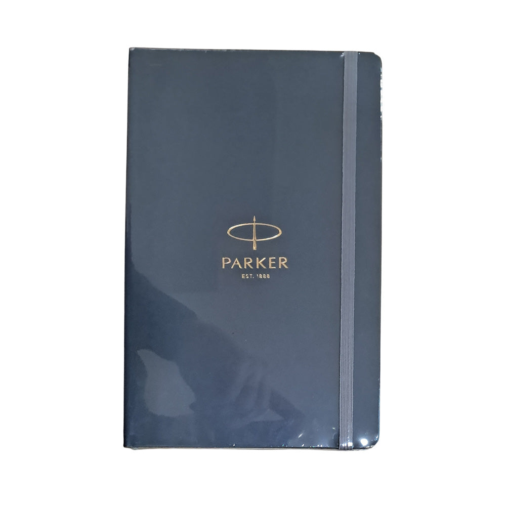 Parker Aster Laque Black GT Rollerball Pen + Large Notebook + Card Holder + Wallet