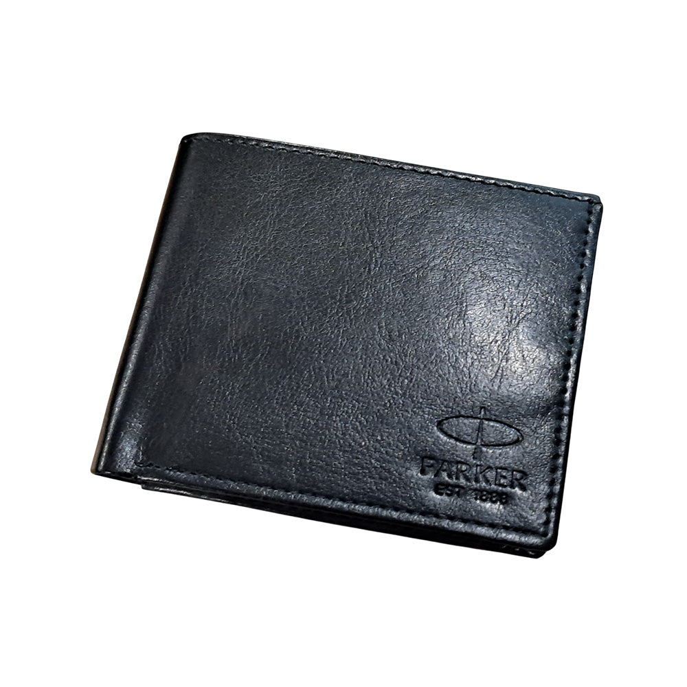 Parker Fusion Laque Black GT Ball Pen + Large Notebook + Card Holder + Wallet