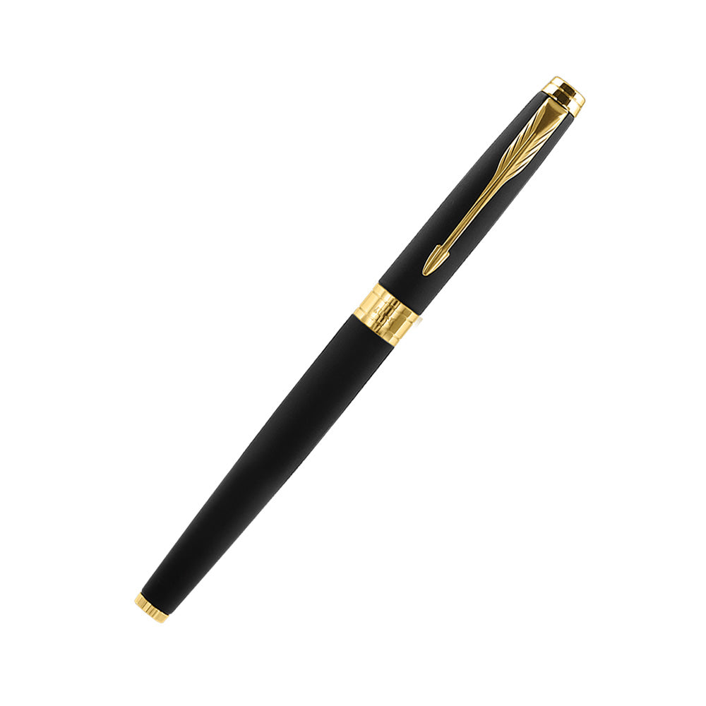 Parker Aster Giftset Matte Black GT Rollerball Pen with Wallet