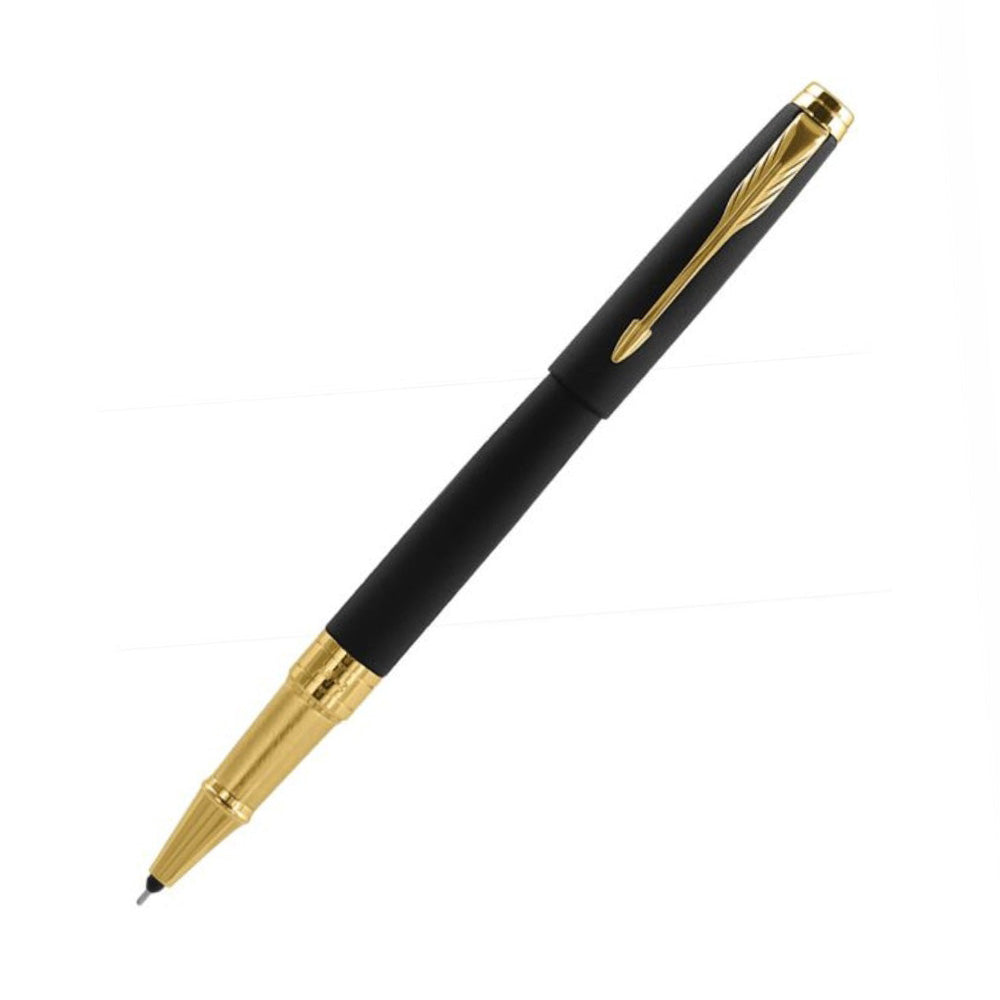 Parker Aster Matte Black GT Rollerball Pen with A5 Notebook (Free)