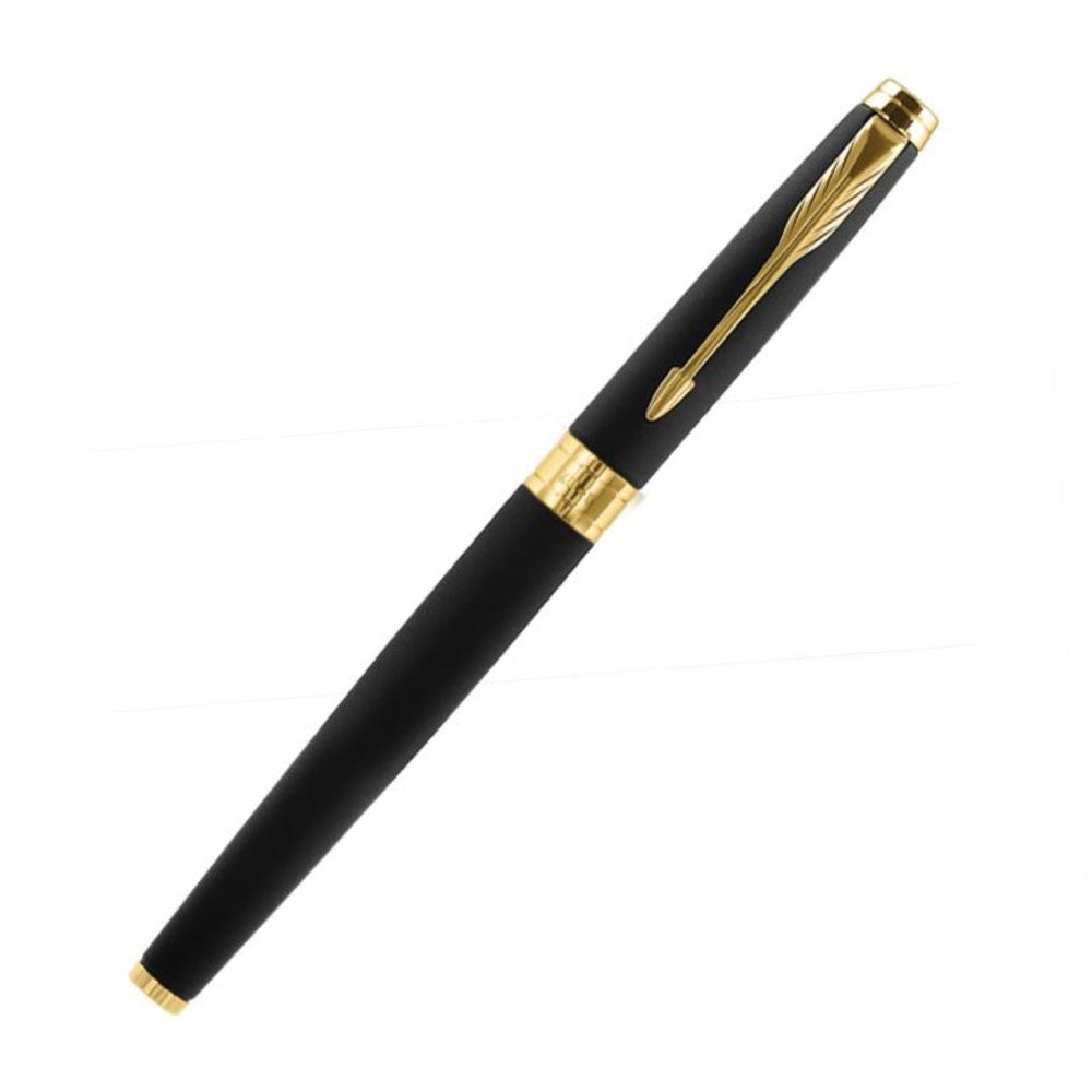 Parker Aster Matte Black GT Rollerball Pen with A5 Notebook (Free)