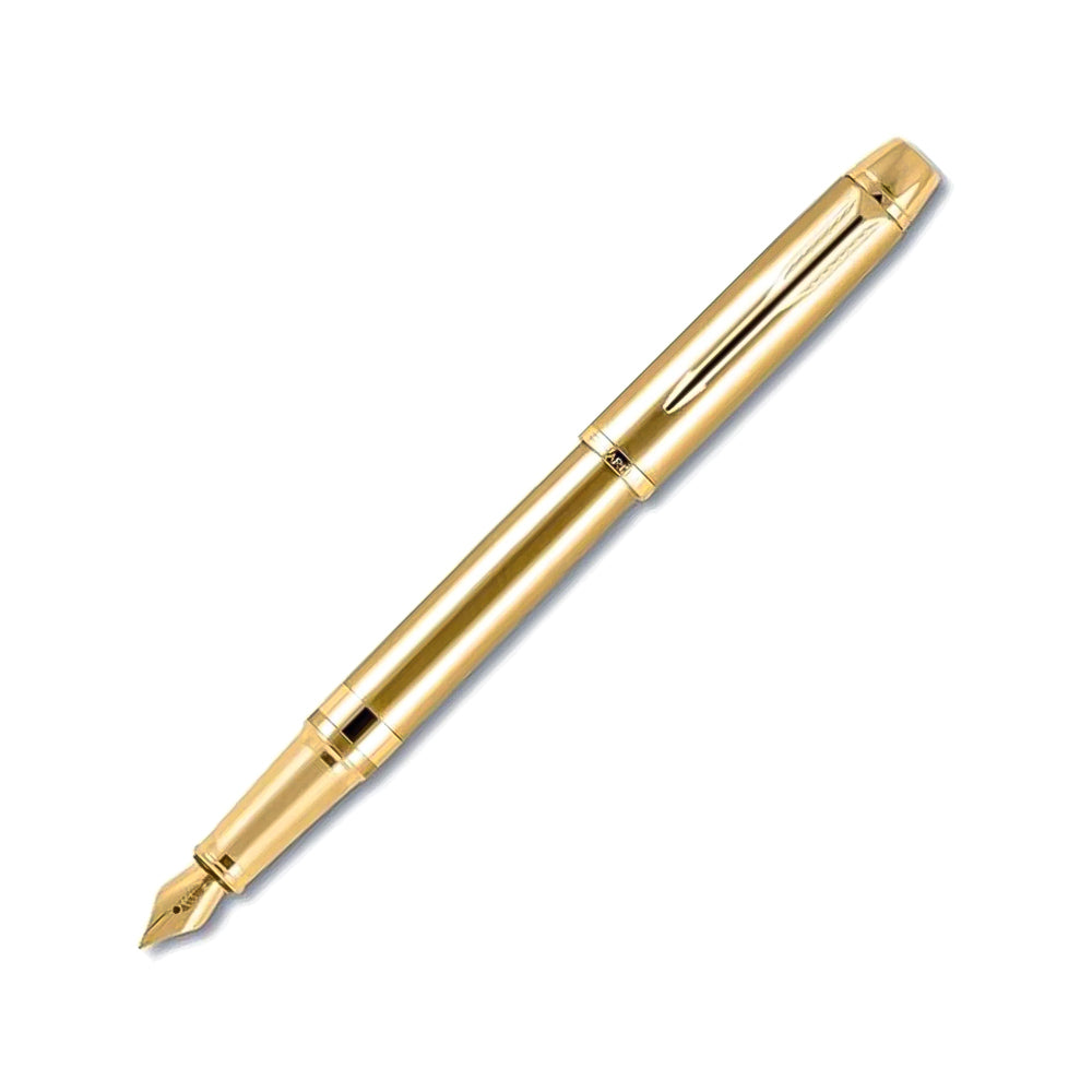 Parker Odyssey Gold Trim Fountain Pen - Medium Nib + Ballpoint Pen Set