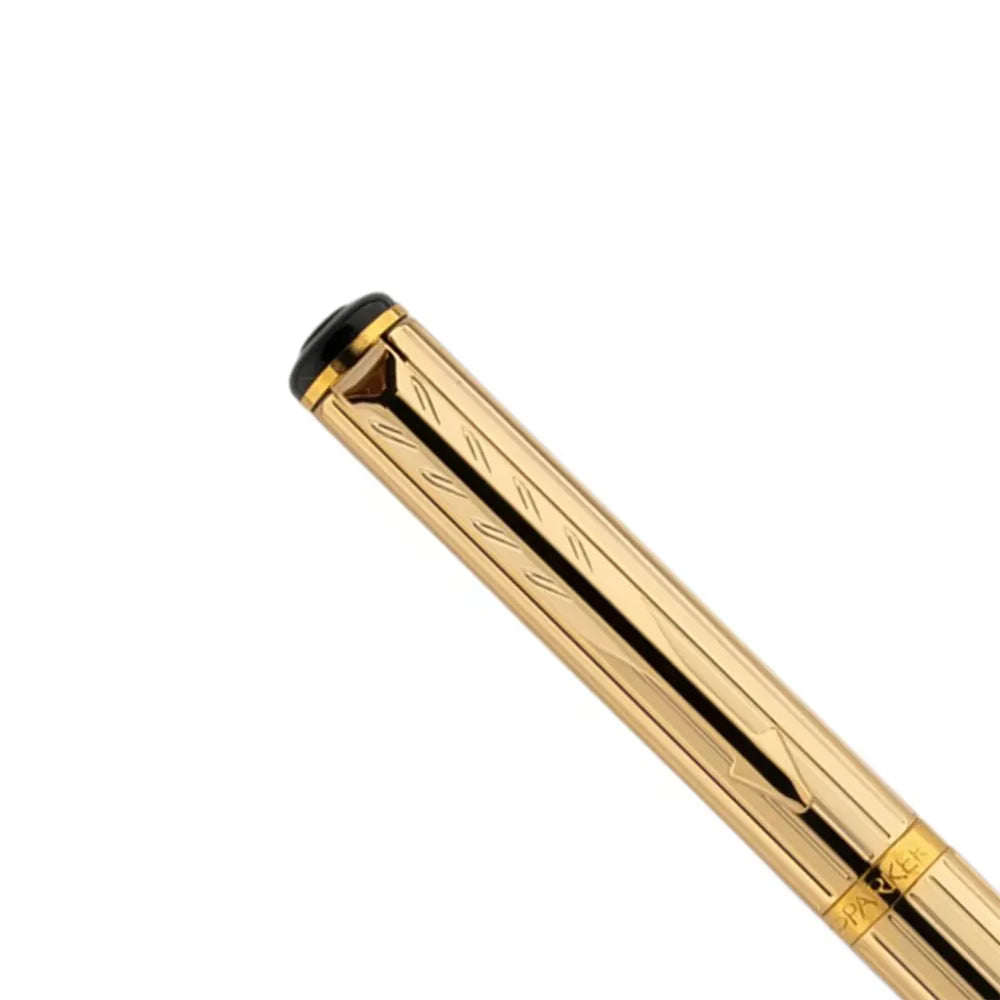Parker Rialto Gold Finish with Gold Trim Fountain Pen
