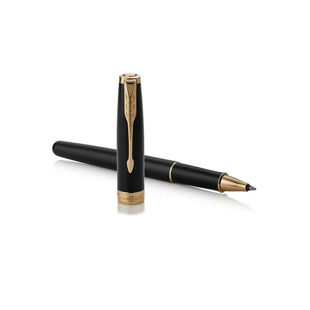 Parker Sonnet Matte Black Lacquer GT Rollerball Pen