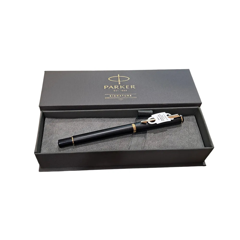 Parker Rialto Matte Black GT Ballpoint Pen