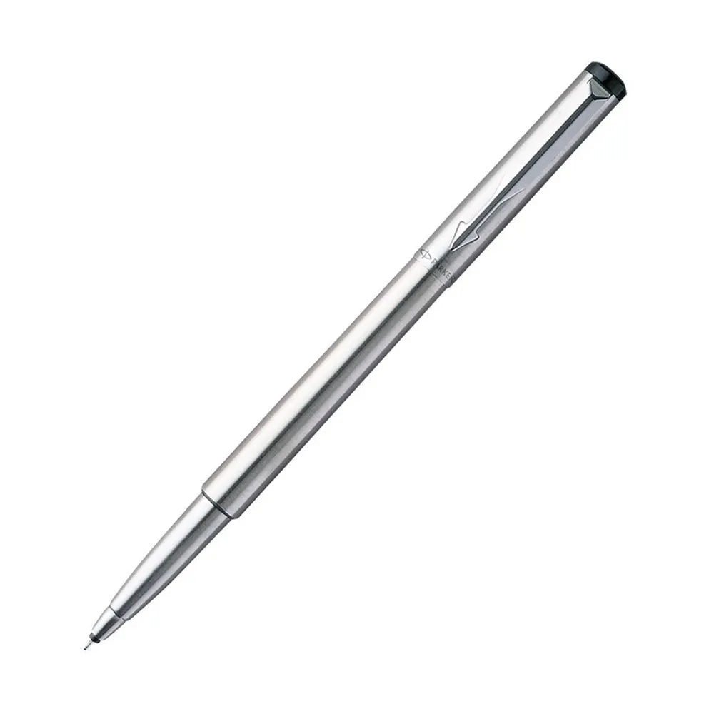 Parker Vector Stainless Steel CT Rollerball Pen With Free Keychain