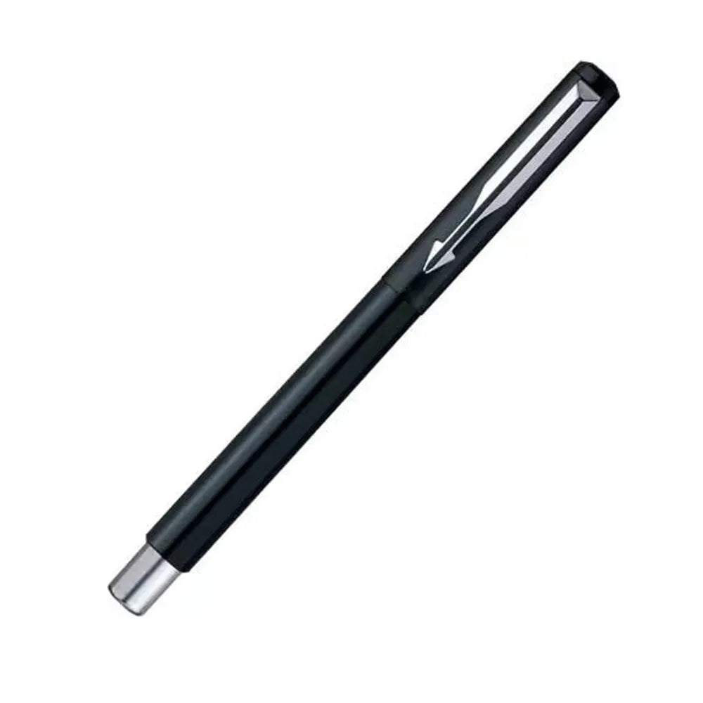 Moulded Plastic Barrel And Cap In High Gloss Colours With Matching Chrome Plated Trim. Cap On / Cap Off. Supplied With Standard Roller Ball Refill With Navigator Technology. Colours : Black Pen Opening Mechanism: Cap on/ cap off Body & Design Finish: Glossy Finish Refillable Refill Chrome-plated trim Flexible stainless steel clip Attractive Blister Packing for Gift.