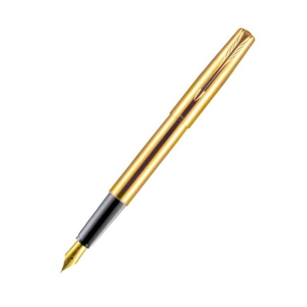 Parker Frontier Gold with Gold Plated Clip Fountain Pen – Fine Nib