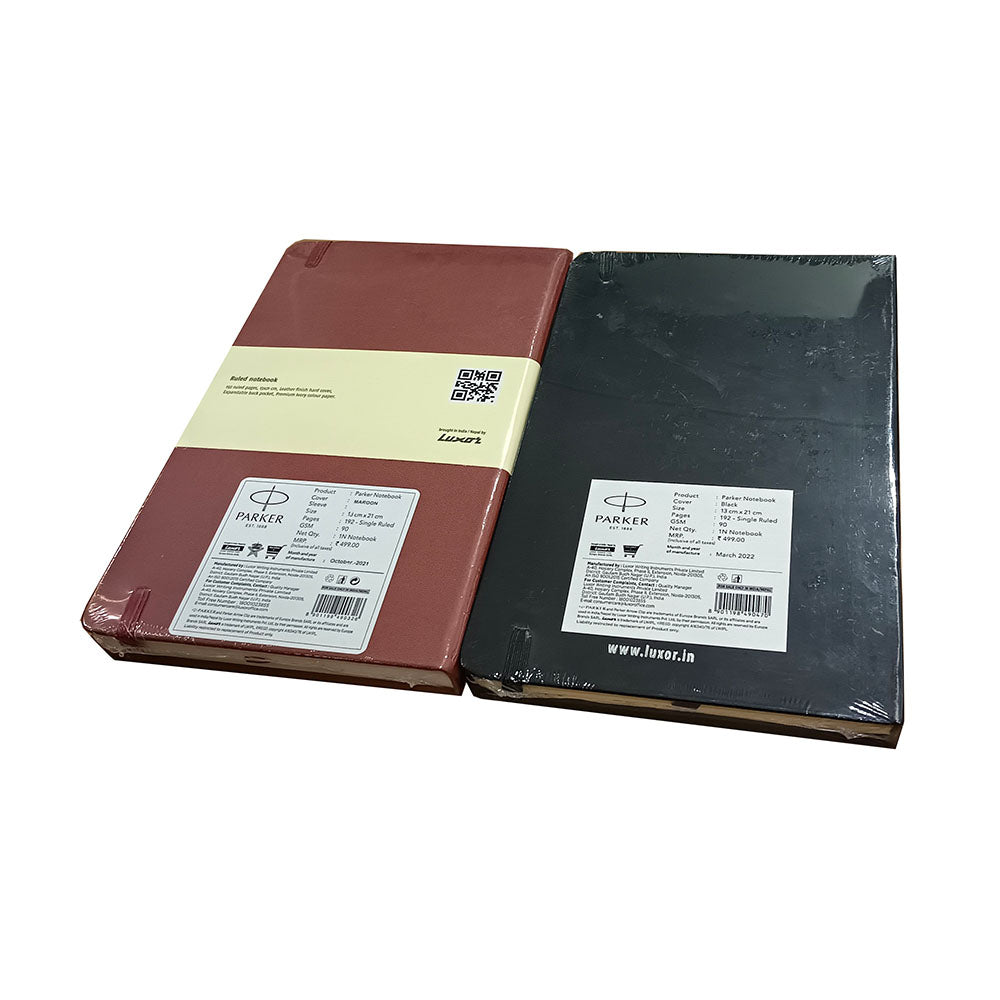 Parker Combo Set Maroon-Grey A5 192 Pages Notebooks
