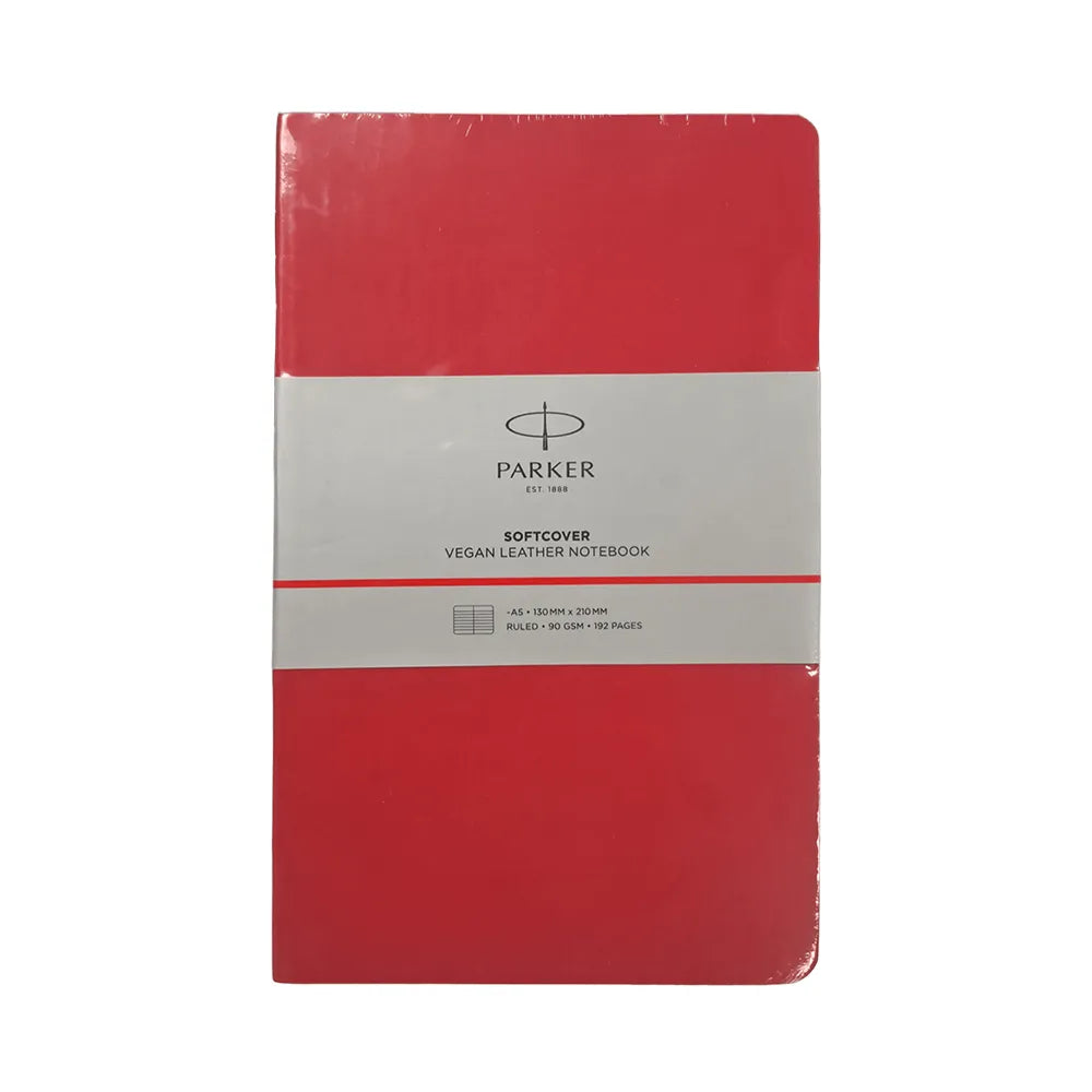 Parker Soft Bound Vegan Leather A5 192 Pages Notebook - Maroon