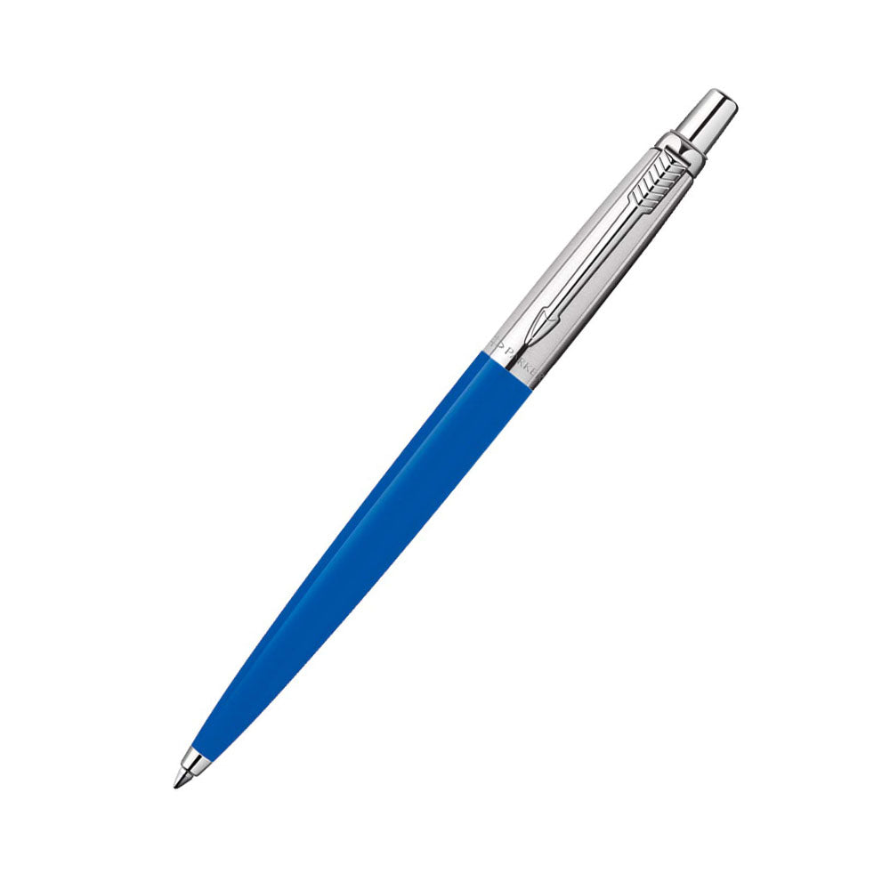Parker Jotter Standard Blue CT Ball Pen with A5 Pin Stripe Notebook