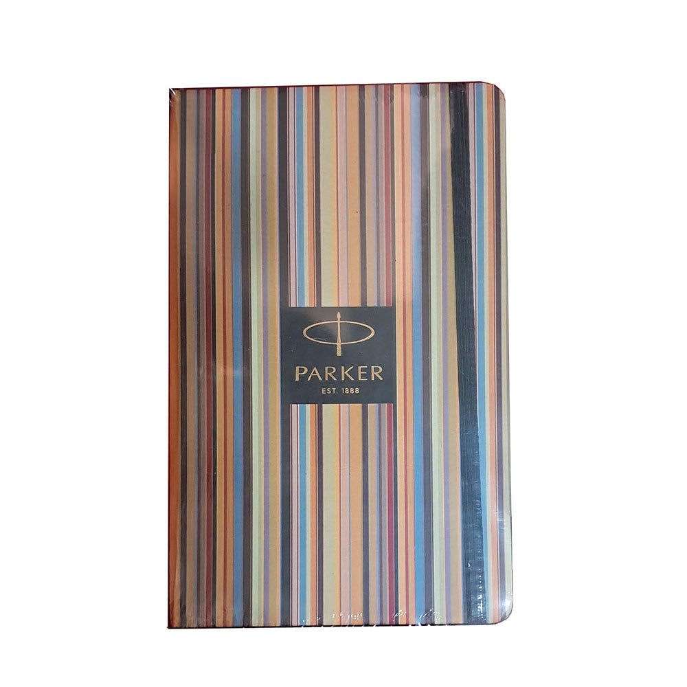 Parker Jotter Standard Blue CT Ball Pen with A5 Pin Stripe Notebook