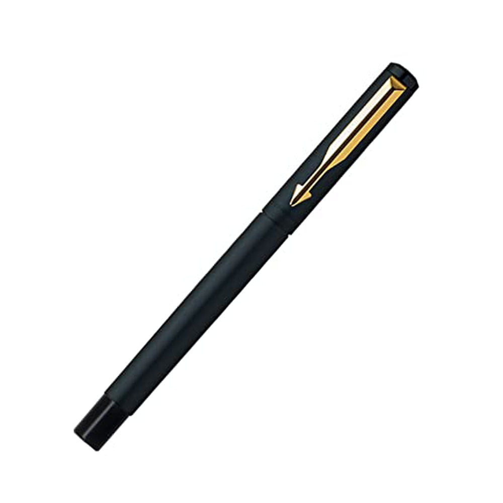 Parker Vector Matte Black GT Rollerball Pen with A5 Black Houndstooth Print Notebook