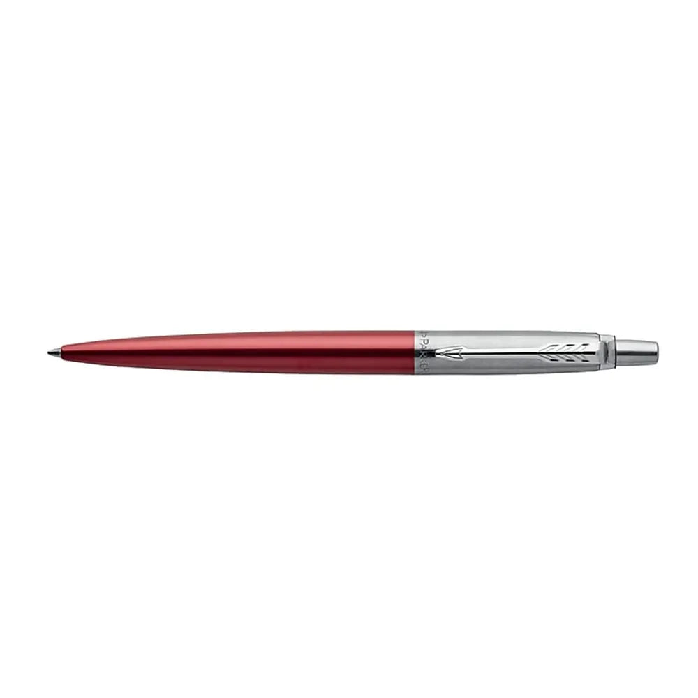 Parker Jotter Standard Red CT Ball Pen with A5 Black Notebook
