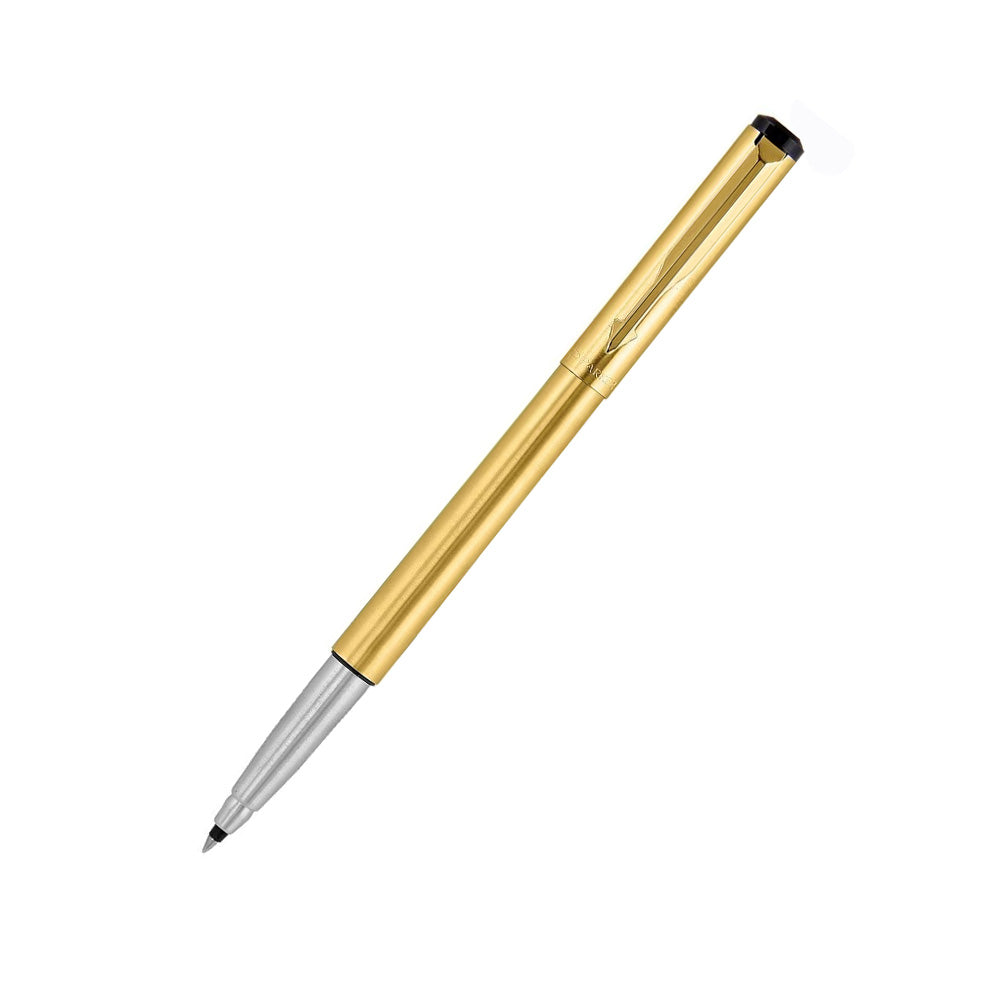 Parker Vector Gold Rollerball Pen with Parker A5 Notebook