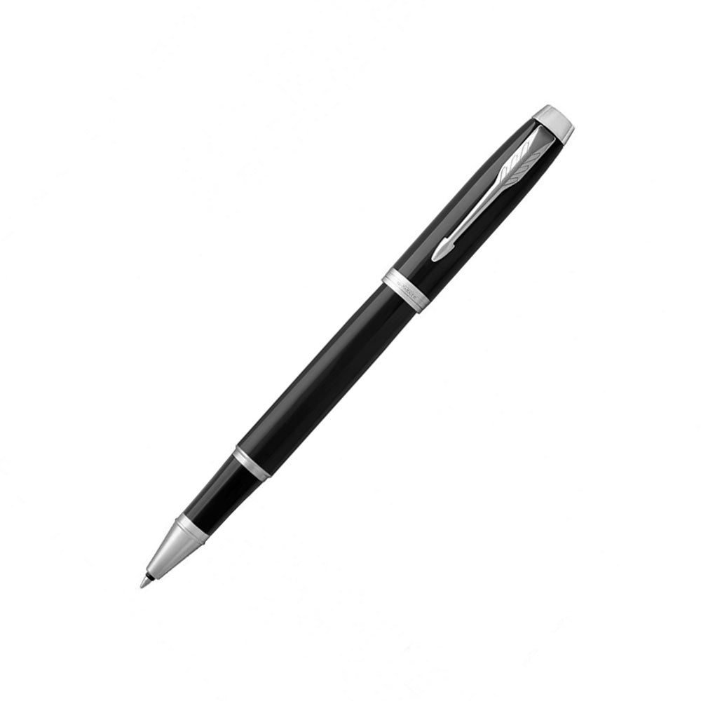 Parker IM Black Lacquer with Chrome Trim Rollerball Pen