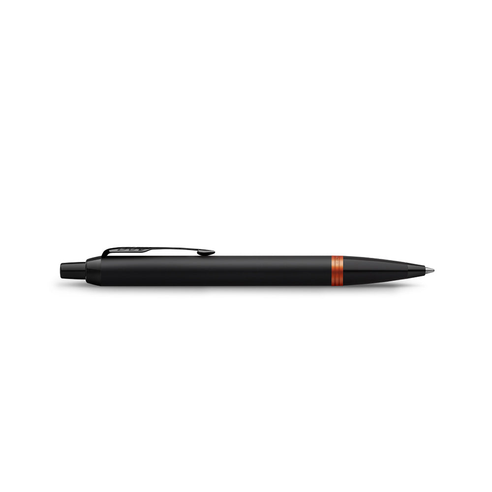 Parker IM Flame Orange Black Trim Ballpoint Pen